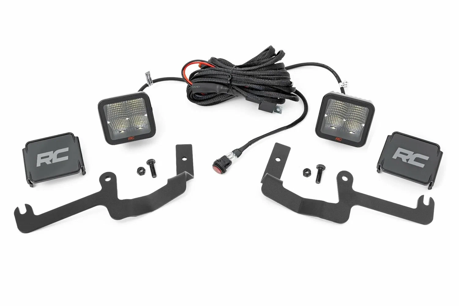 Fits Silverado 1500(19-24) LED Light Ditch Mount 2_ Spectrum Pair Spot 80841